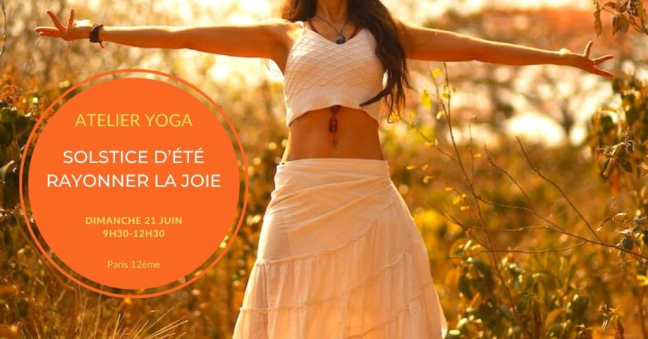 atelier yoga Solstice d'été, rayonner la joie